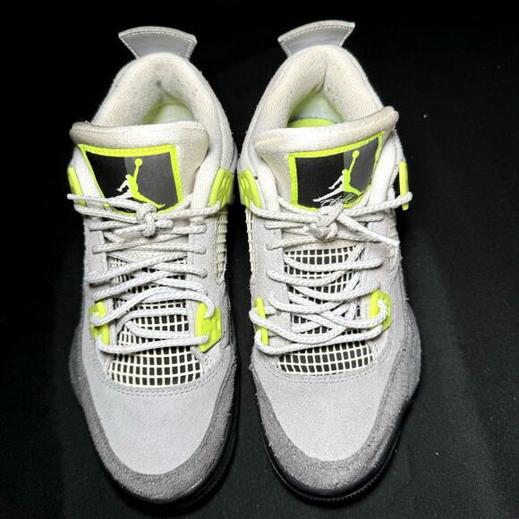 Size 5 - Nike Air Jordan 4 Retro SE GS Neon 95 Men's Shoes - Picture 4 of 8
